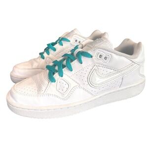 Nike Son of Force Low White Teal Sneakers Womens Shoes Size 6